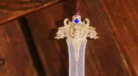 上古卷轴5：天际MOD 脸萌 暴风城国王莱恩&middot;乌瑞恩一世的狮心剑（单手短剑）
