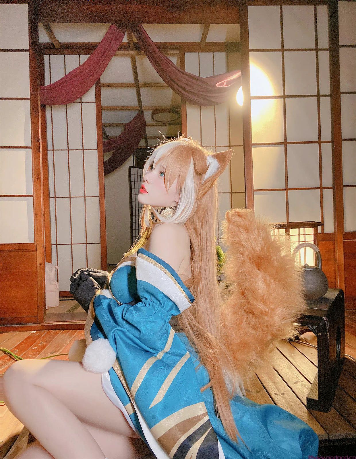 绝美！凛子酱COS原神希娜小姐图片
