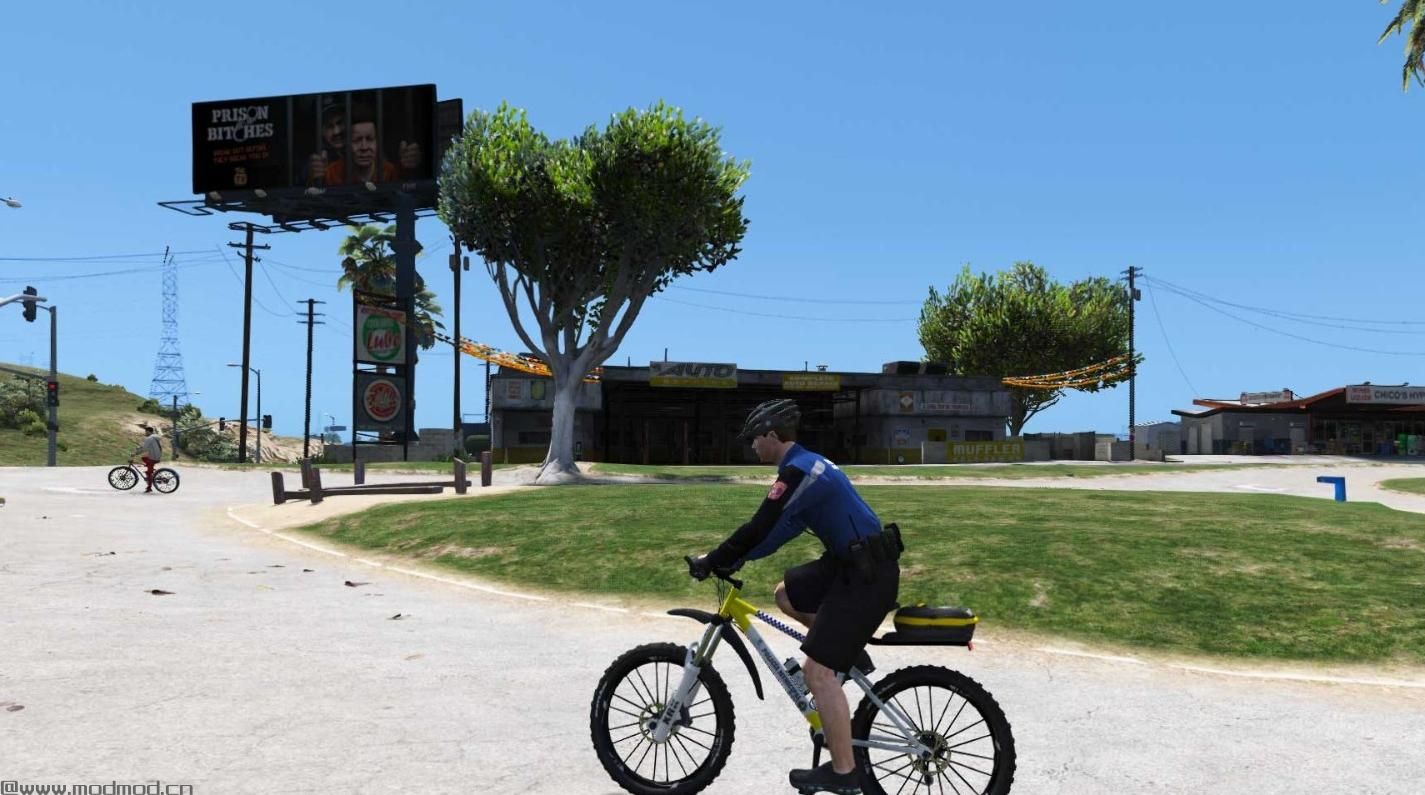侠盗猎车手5「GTA5」Mod: BICI POLIC&Iacute;A MUNICIPAL MADRID