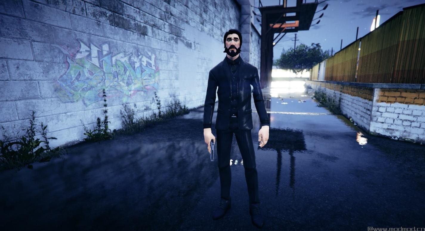 侠盗猎车手5「GTA5」Mod: FORTNITE John Wick 1.0