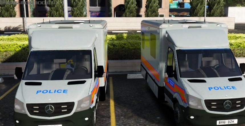 侠盗猎车手5「GTA5」Mod: Met Police Sprinter TSG style Riot van