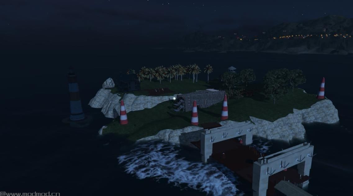 侠盗猎车手5「GTA5」Mod: İSLAND PRİSON Map edit&ouml;r