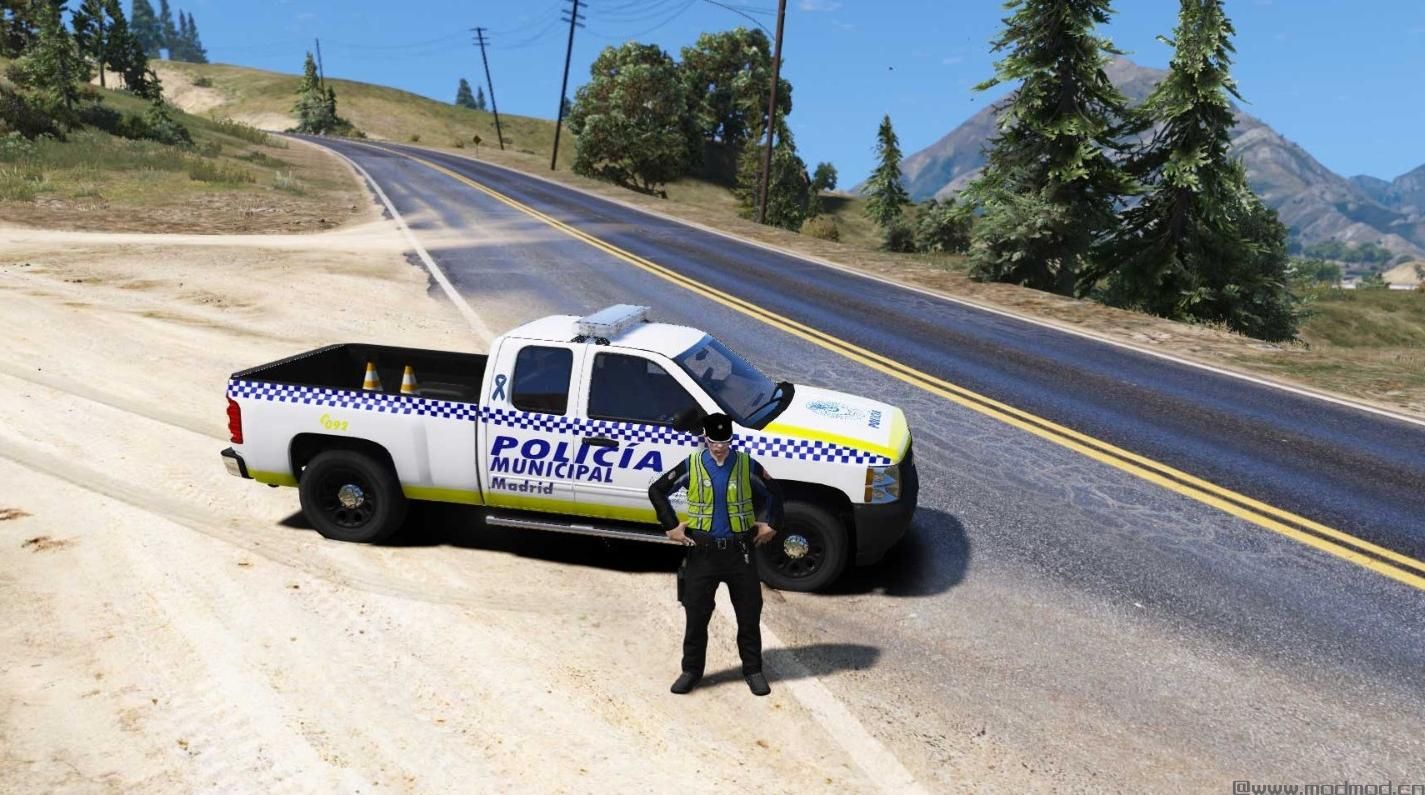 侠盗猎车手5「GTA5」Mod: EUP POLIC&Iacute;A MUNICIPAL MADRID