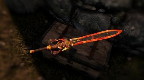 上古卷轴5：重置版MOD Fiery Darkness之剑 - 2K HD的自定义模型