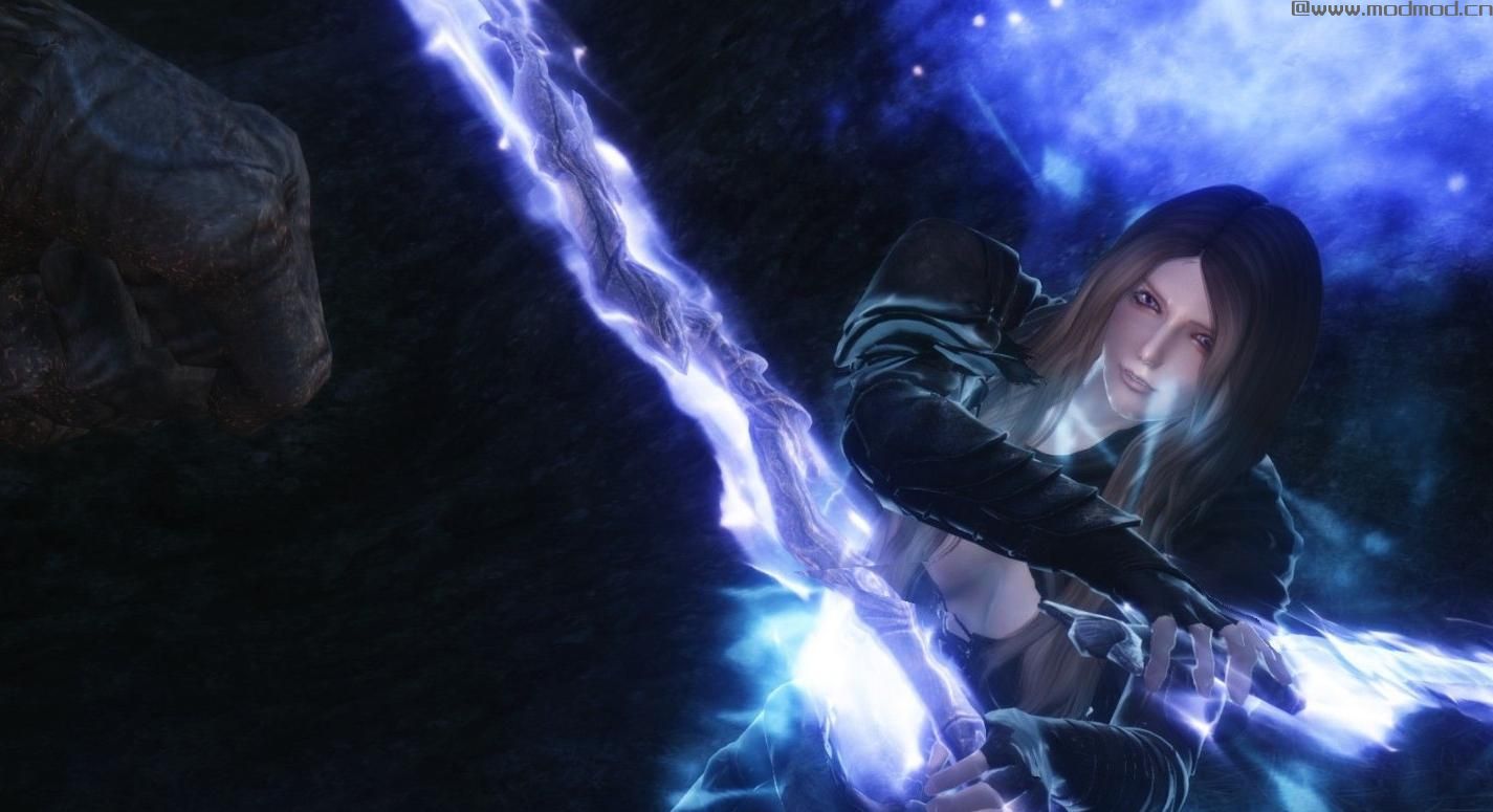上古卷轴5：天际MOD 双持魔剑士妹子&mdash;&mdash;德莉亚