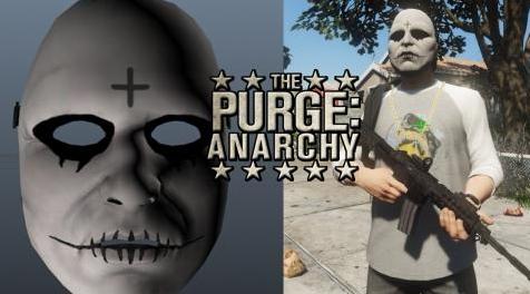 侠盗猎车手5「GTA5」Mod: The Purge Anarchy Mask for MP character