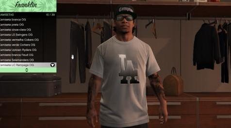 侠盗猎车手5「GTA5」Mod: T-SHIRT COMPTON L.A
