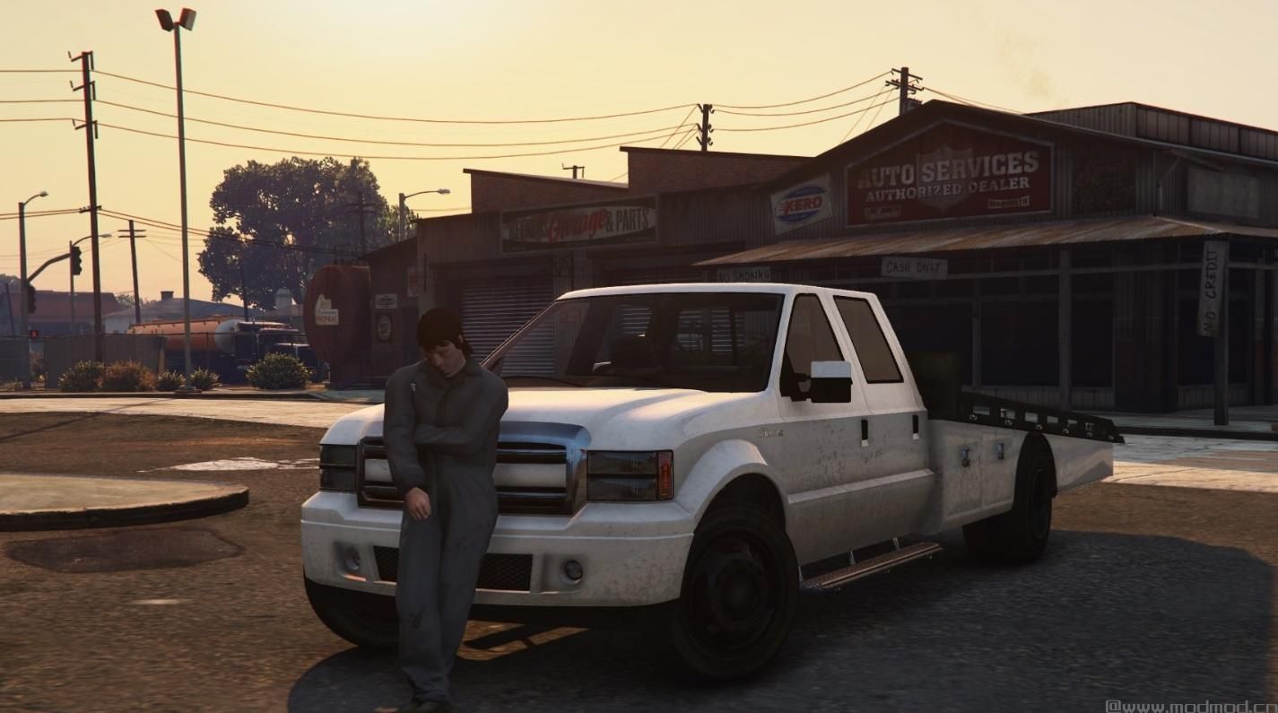 侠盗猎车手5「GTA5」Mod: Vapid Sadler - Ramp Truck