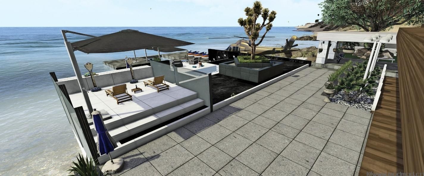 侠盗猎车手5「GTA5」Mod: Project Mansion Beach-