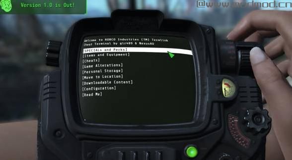 辐射4MOD 【ZT汉化】作弊终端-Cheat  Terminal- v1.53