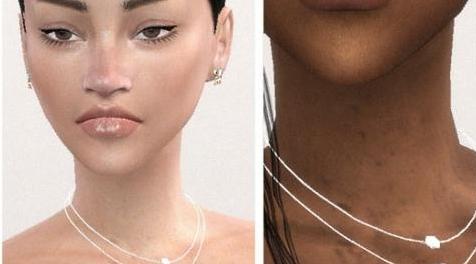 模拟人生4MOD Hexagon Necklace by fvithii 六角形项链