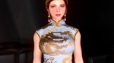 上古卷轴5：天际MOD 一套精美的旗袍！UNP身形支持RY