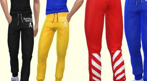 模拟人生4MOD Pants White 裤子