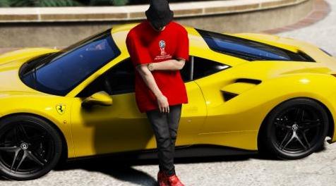 侠盗猎车手5「GTA5」Mod: World Cup Russia 2018 T-Shirt for MP Male