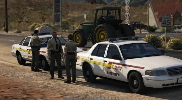 侠盗猎车手5「GTA5」Mod: 90&rsquo;s Sheriff Mini-Pack