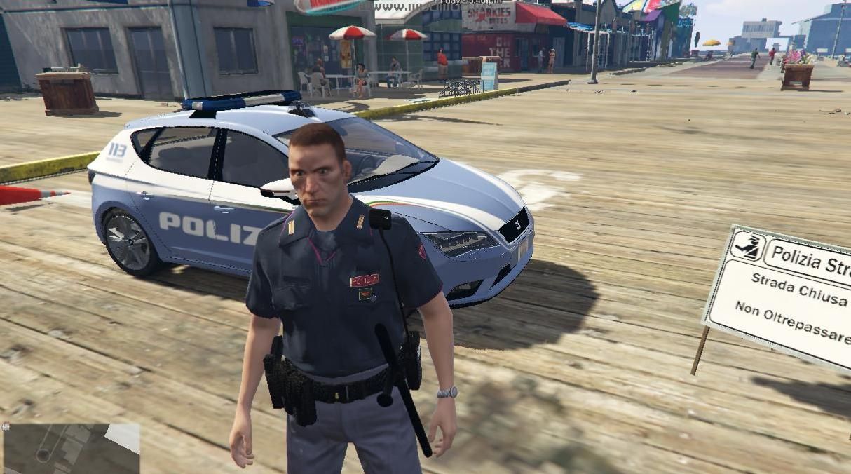 侠盗猎车手5「GTA5」Mod: Barriere Polizia Stradale Italiana