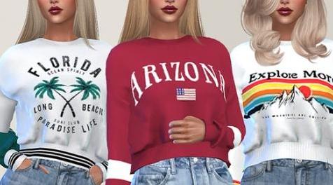 模拟人生4MOD Sweatshirts Collection 015 Breeze 运动衫