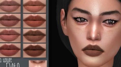 模拟人生4MOD IMF Evita Lipstick N.132 唇膏