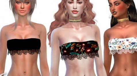 模拟人生4MOD Mia Top 内衣