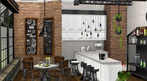 模拟人生4MOD Industrial Bar 酒吧