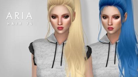模拟人生4MOD Aria ( Hair 74 ) 发型