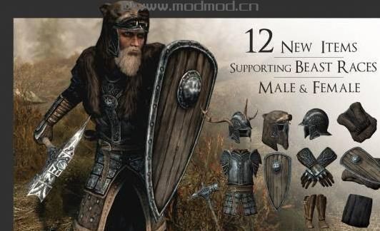 上古卷轴5：天际MOD 「△ 塔洛斯侍卫装备-Talos Housecarl Armor Pack ▽」