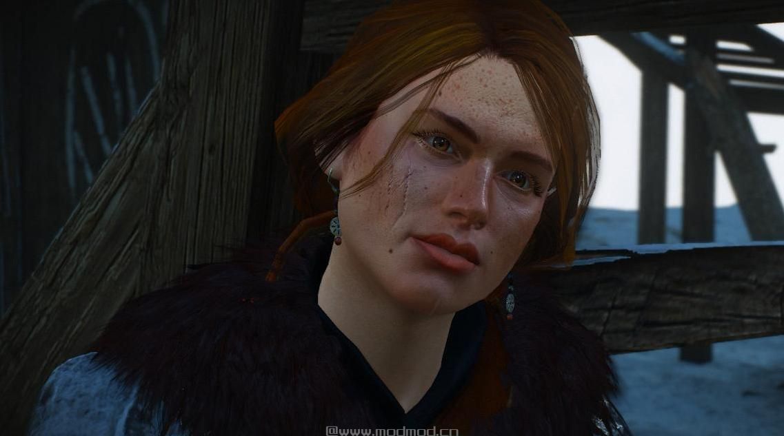 巫师3：狂猎MOD 没化妆的Cerys