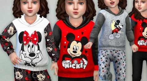 模拟人生4MOD Mickey Mouse Jumpsuit 童装