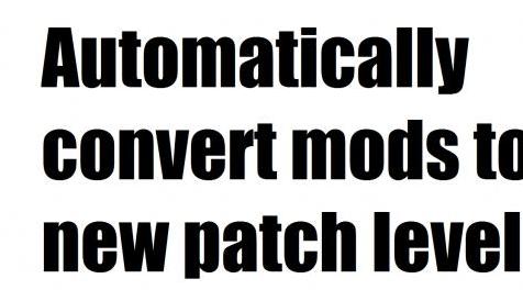 巫师3：狂猎MOD 自动Mod版本转换器