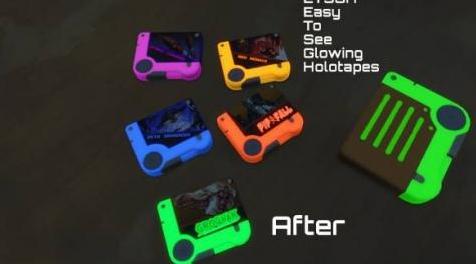 辐射4MOD 发光的磁带   ETSGH - Easy To See Glowing Holotapes by Derp v1.0