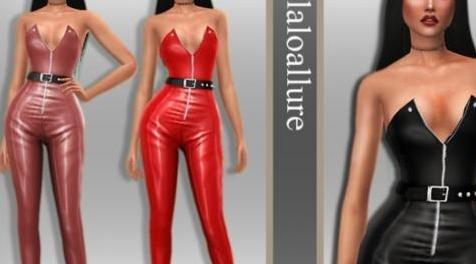 模拟人生4MOD Belaloallure_Andrea jumpsuit 连身衣