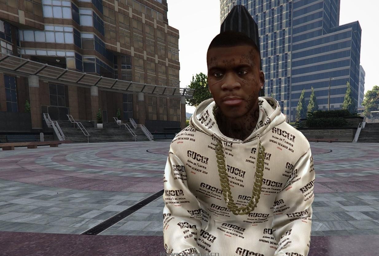 侠盗猎车手5「GTA5」Mod: Gucci Stamp Hoodie