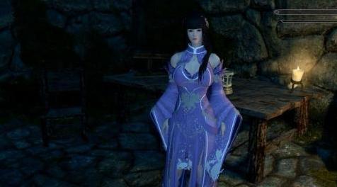 上古卷轴5：天际MOD 赶着圣诞节，送大家两套 天涯明月刀 时装：圣绣&middot;入君怀