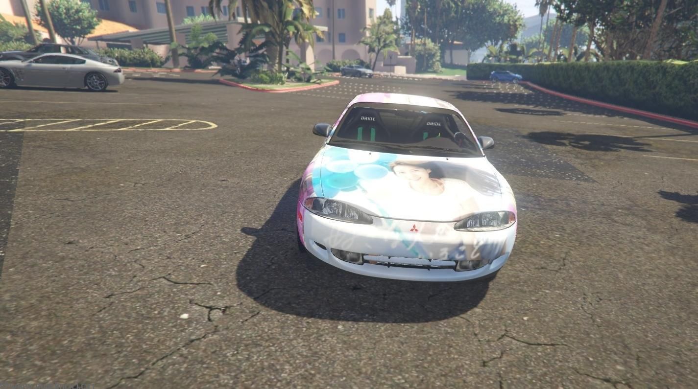 侠盗猎车手5「GTA5」Mod: Mitsubishi Eclipse [Jiyon (知英) (Kara) Paint Car ver.] [Liver