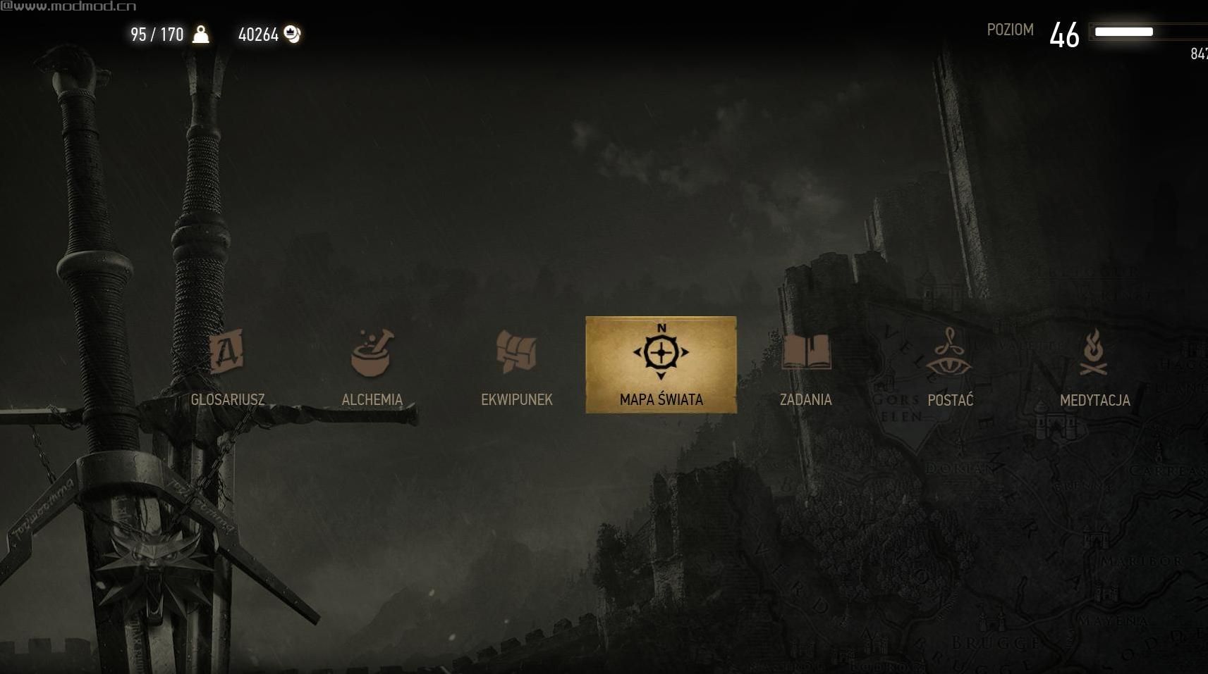 巫师3：狂猎MOD 替代库存背景