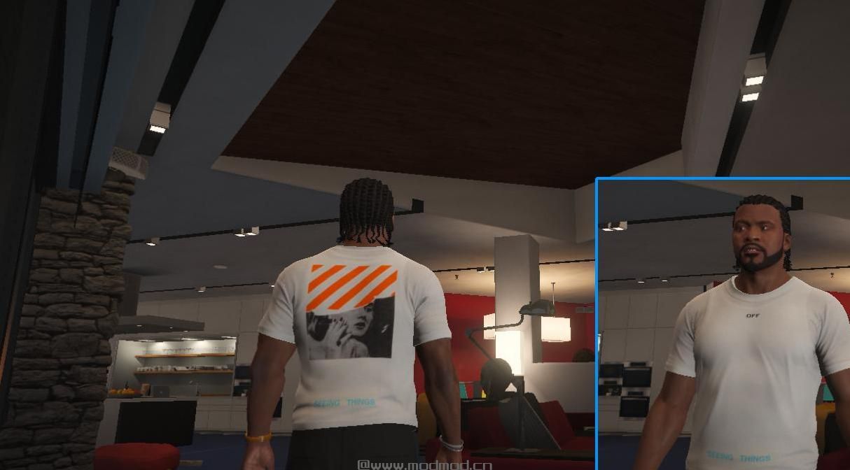 侠盗猎车手5「GTA5」Mod: Supreme & Off-White Clothing Pack For Franklin - Pablo007