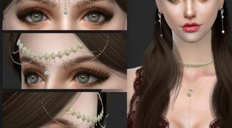 模拟人生4MOD S-Club ts4 WM Headacc F 201812 项链