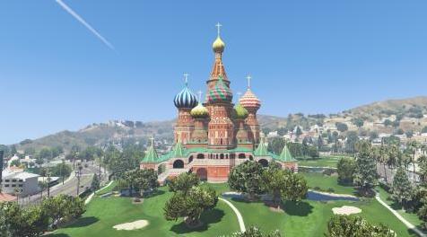 侠盗猎车手5「GTA5」Mod: Basil&rsquo;s cathedral Prop [AddonProps / Map editor]