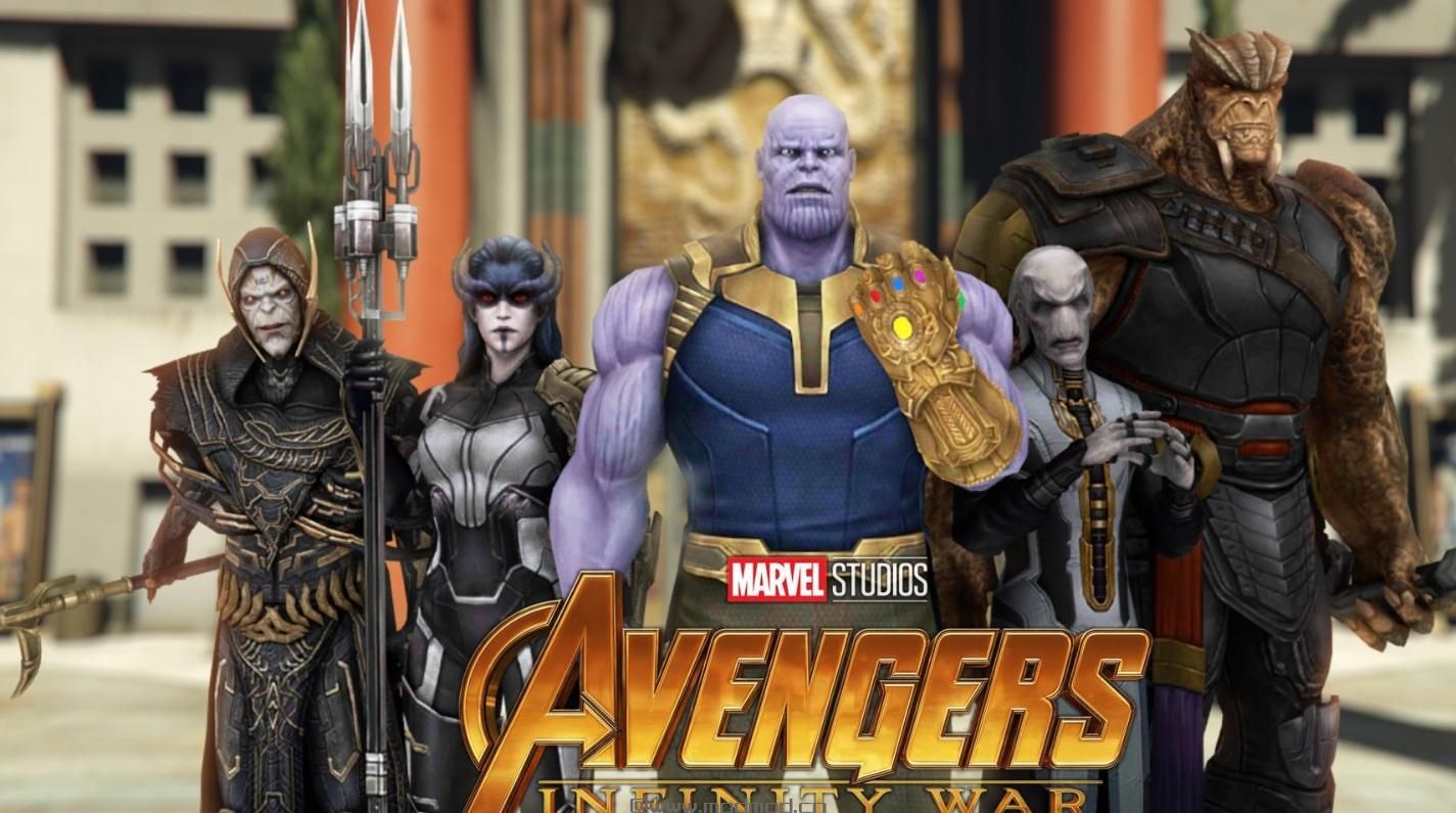 侠盗猎车手5「GTA5」Mod: Children Of Thanos Pack [Add-On Ped]