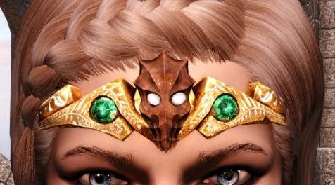 上古卷轴5：重置版MOD Dragon Priest DragonBorn Circlets Aetherial Crown SE