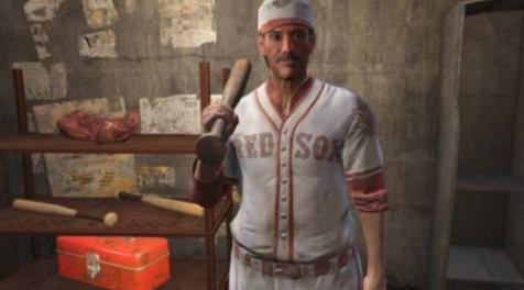 辐射4MOD Boston Red Sox Uniform波士顿红袜队衣服