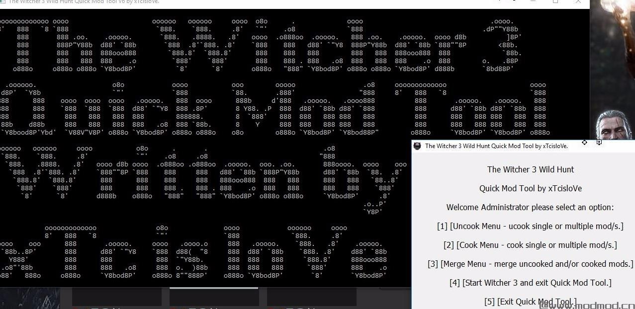 巫师3：狂猎MOD 快速Mod工具V6.4 Uncooking-Cooking-Merging