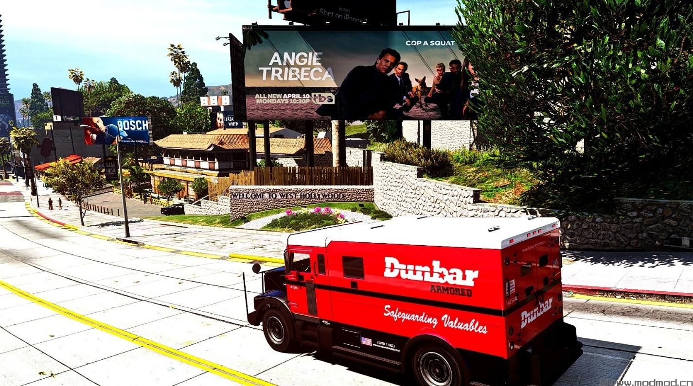 侠盗猎车手5「GTA5」Mod: Dunbar Armoured Truck Livery + Security Ped