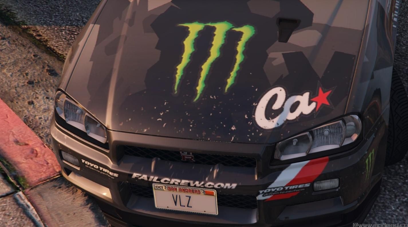侠盗猎车手5「GTA5」Mod: Black Monster SKYLINE GTR R34