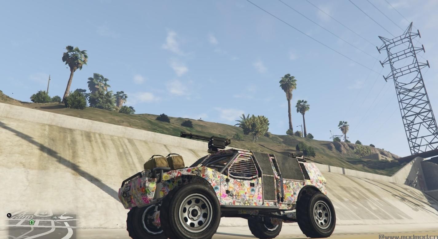 侠盗猎车手5「GTA5」Mod: Stickerbomb Camo For Caracara And Doomsday Vehicles