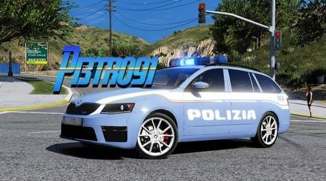 侠盗猎车手5「GTA5」Mod: Skoda Octavia - Polizia Italiana [4k]