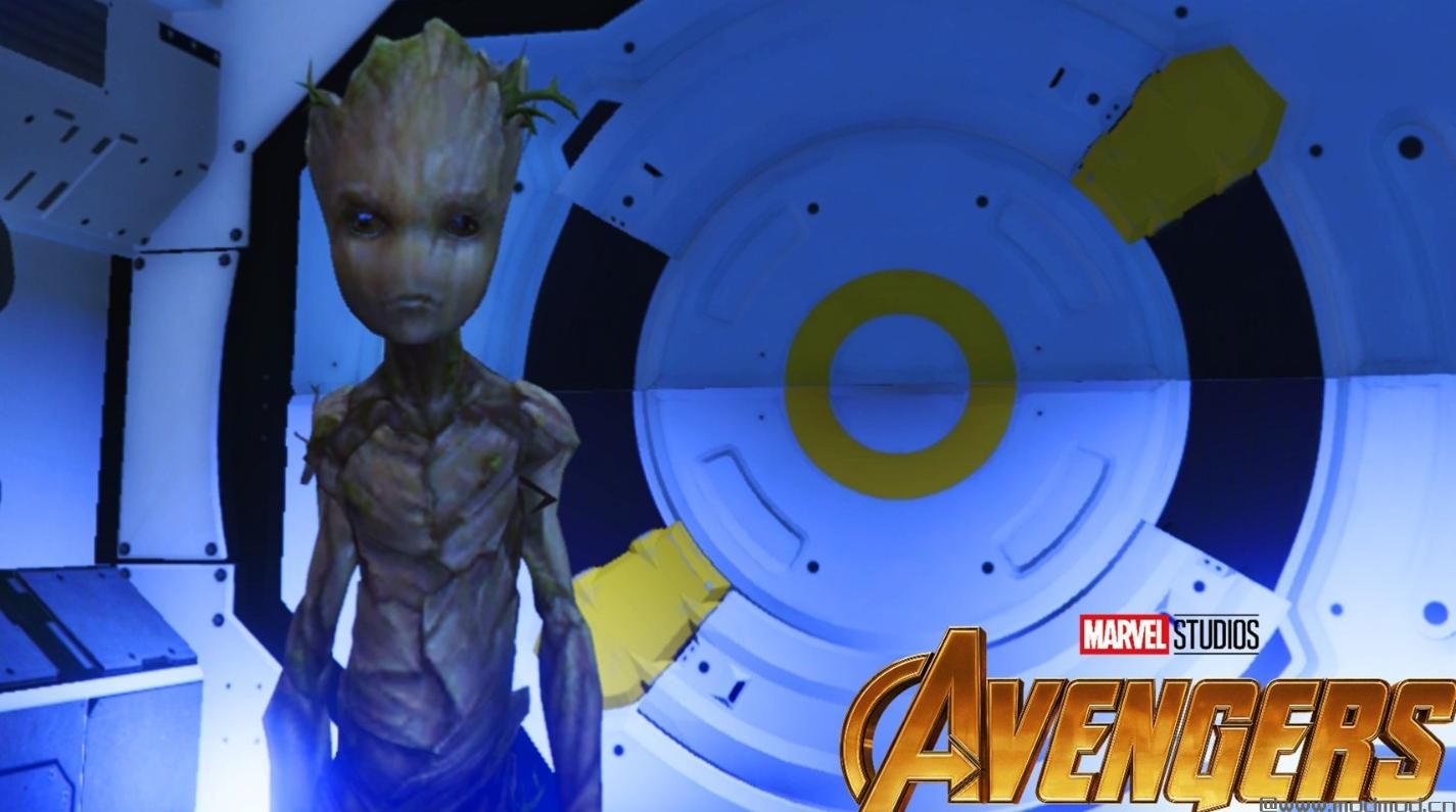 侠盗猎车手5「GTA5」Mod: Teen Groot (Avengers Infinity War)