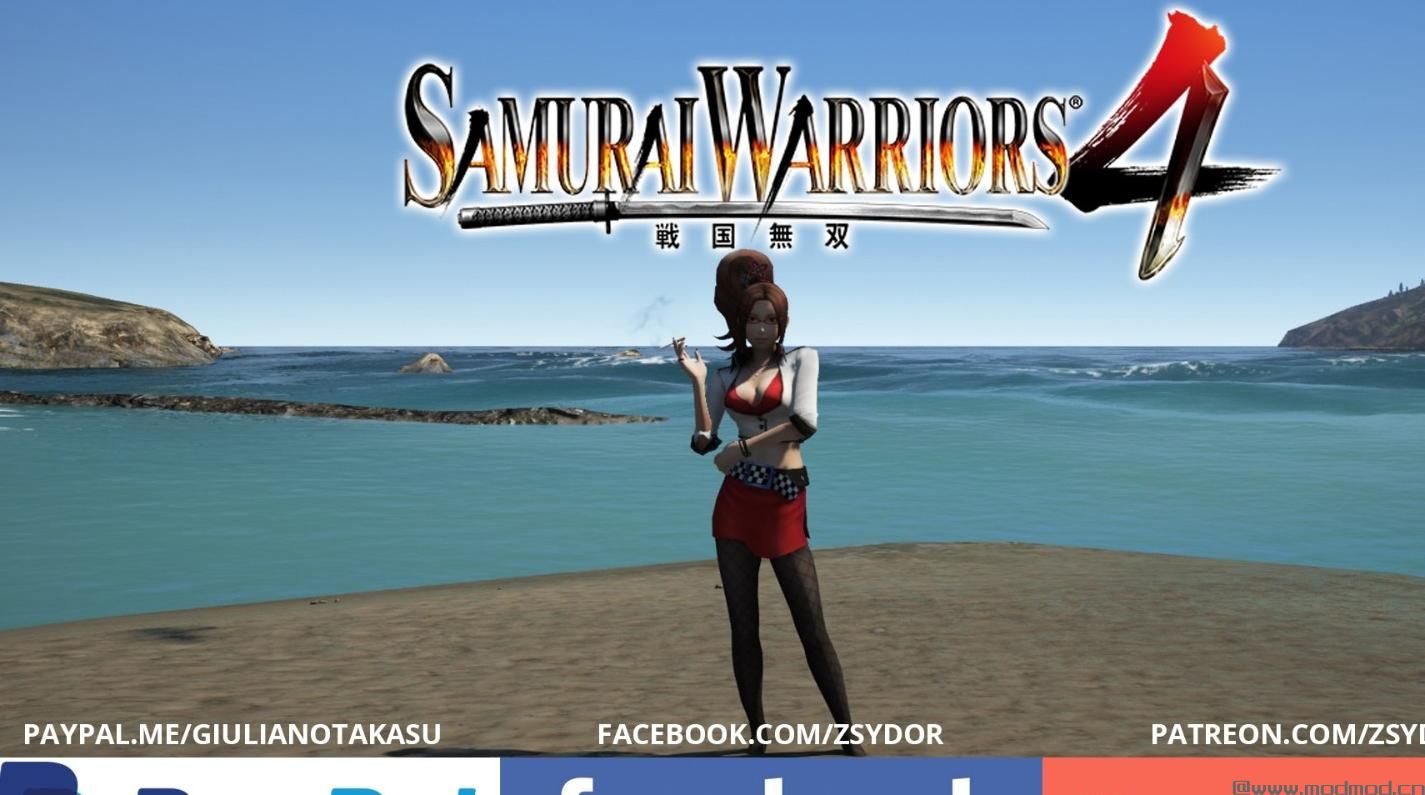 侠盗猎车手5「GTA5」Mod: Kai (Special Costume DLC) [Samurai Warriors 4]