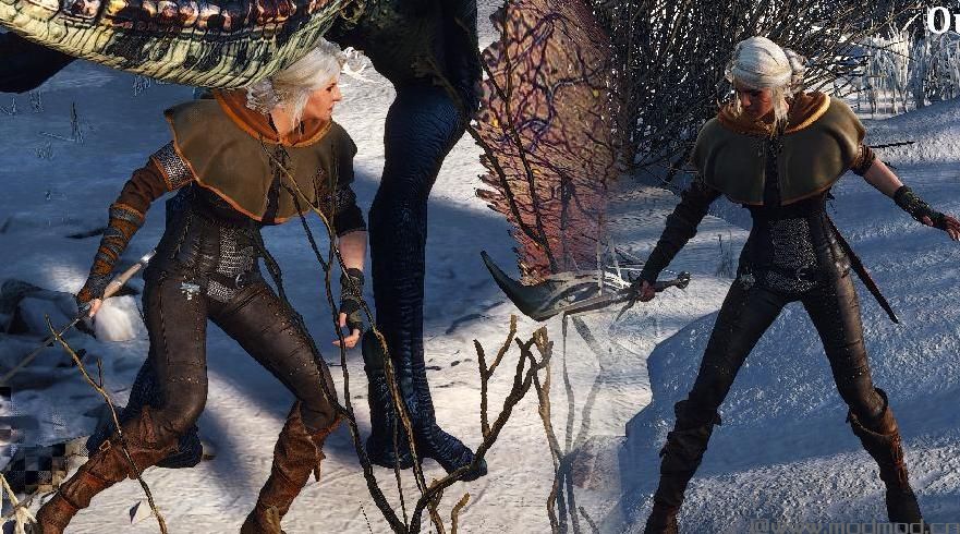 巫师3：狂猎MOD 毒蛇盔甲Ciri