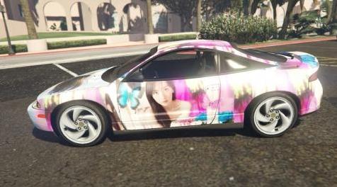 侠盗猎车手5「GTA5」Mod: Mitsubishi Eclipse [Jiyon (知英) (Kara) Paint Car ver.] [Liver